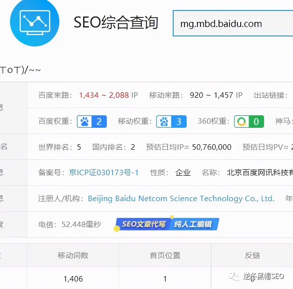 逆冬：二级域名搞X词？这波操作6到起飞