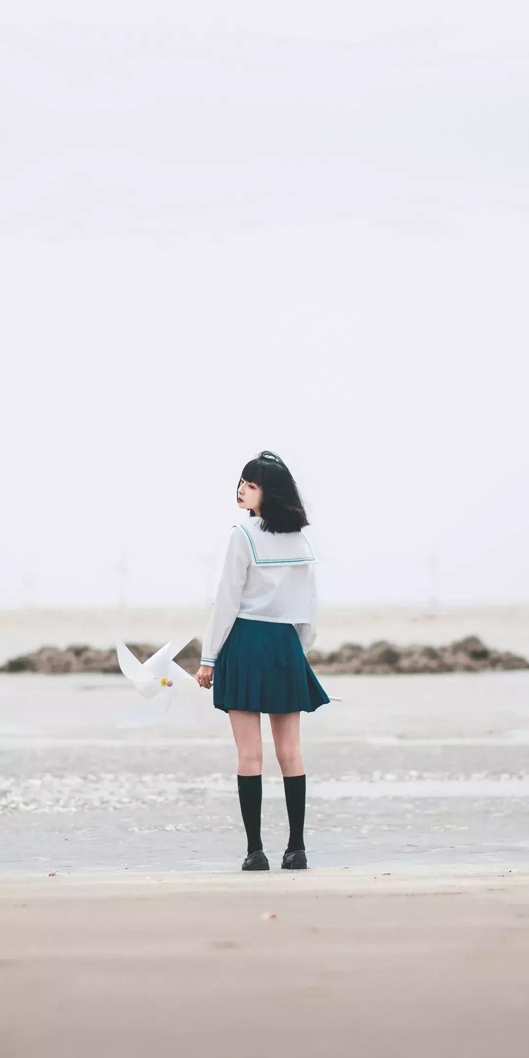 多人黑色jk制服照片壁纸,jk制服女生壁纸高清