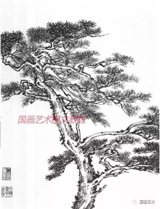 老春山水画基础技法,中国山水画技法教学王岳岗