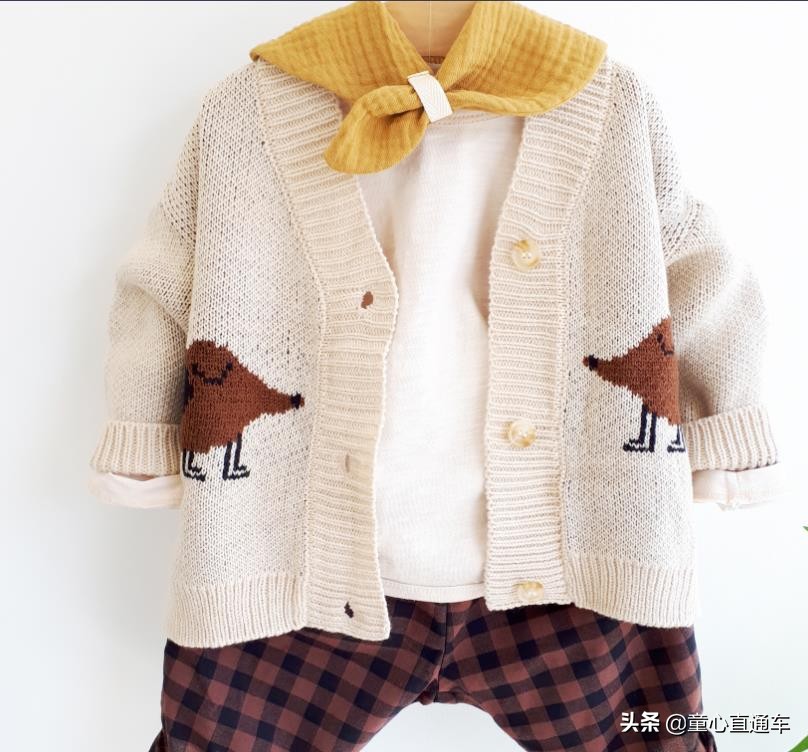 童装秋冬季新款刺绣针织衫,童装韩系风秋装针织