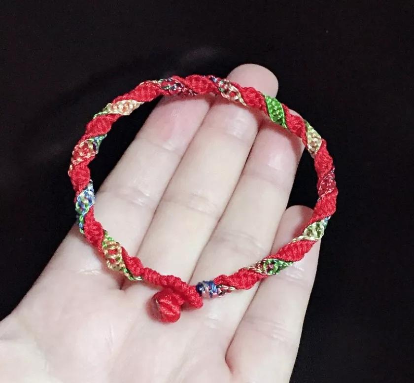 又简单又好看的彩绳手链,简单又好看又好编的手链
