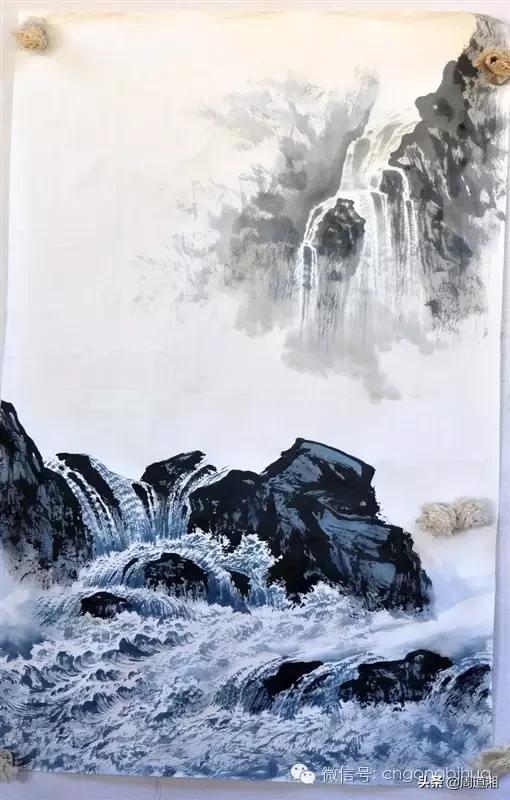曾刚画山水画上色讲解,如何画山水画教学视频