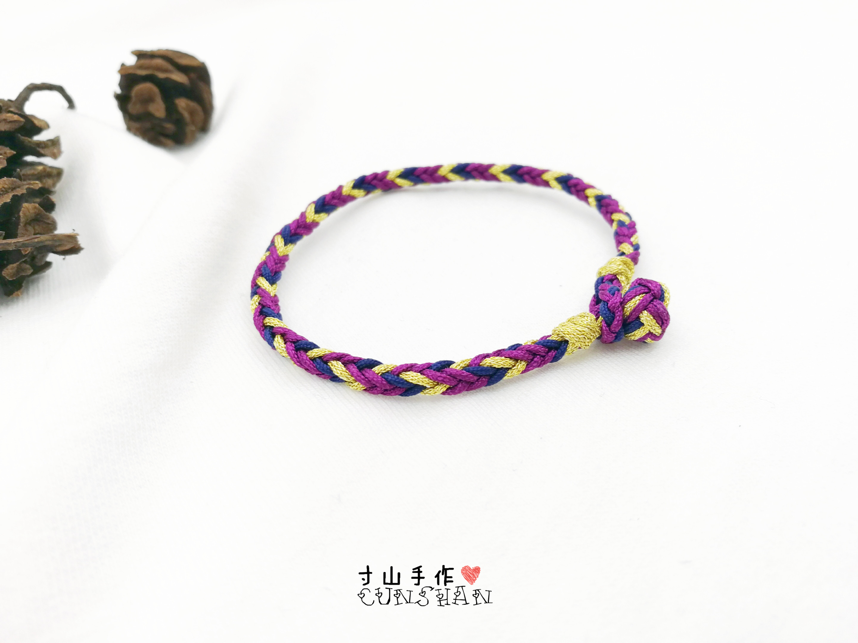 100种编弹性手链绳结的打法,文玩手串单绳打结方法