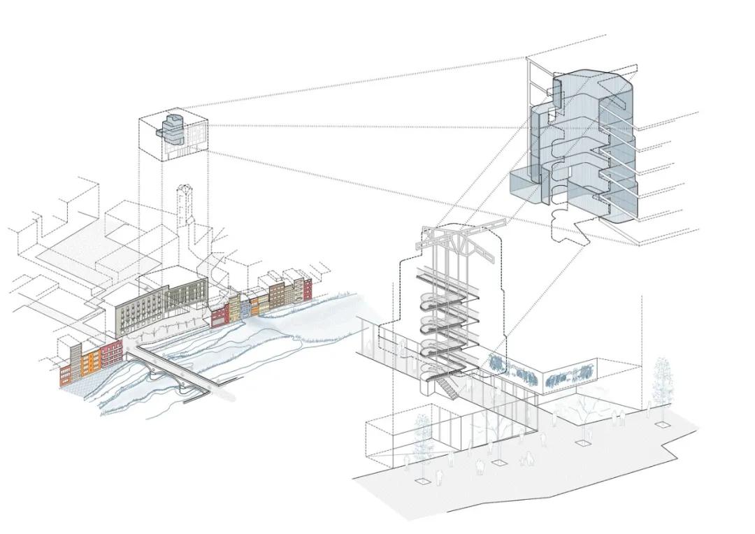 玻璃砖做公寓效果图 (公寓楼改造效果图)