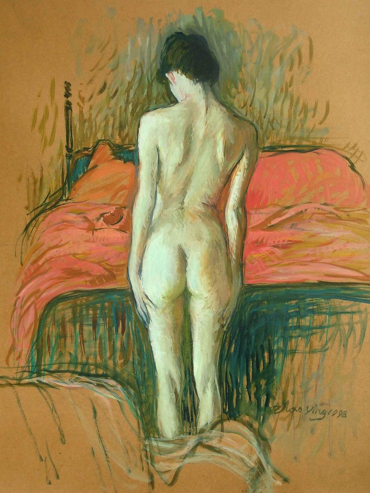 柠檬汁氤在水中　角落里美人如茵——画家赵鹰的写意油画