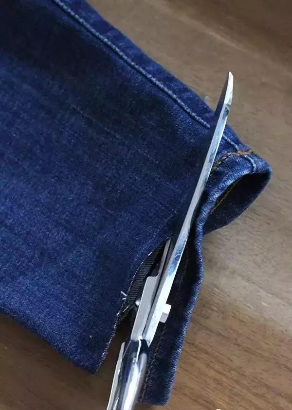 旧牛仔裤怎样改造流苏,家里面的废牛仔裤旧布料利用