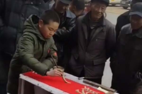 启功弟子悬腕对联,当代名家书写对联