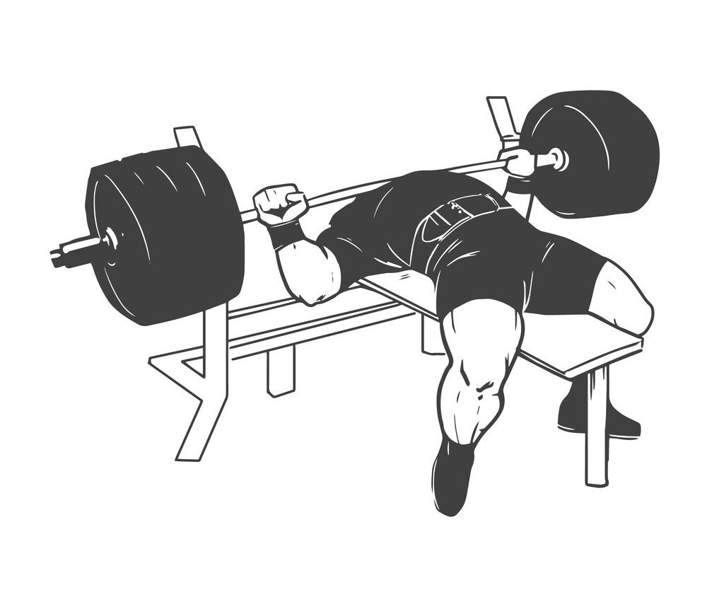 卧推如何避免背部反弓,弓背和平背卧推有什么区别