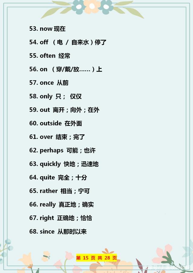 英语140个形容词,英语184个语法点
