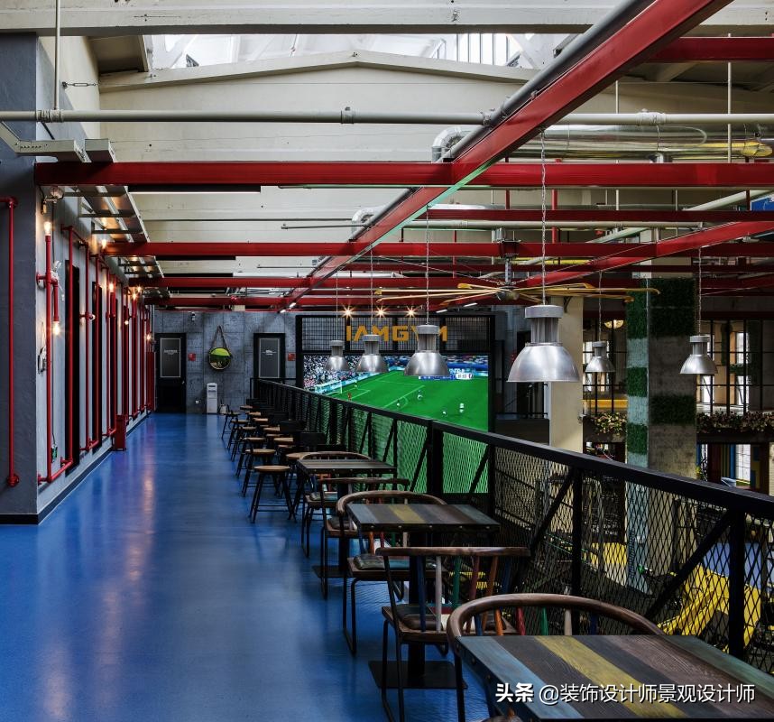 公司健身房设计效果图,书房健身房二合一设计效果图