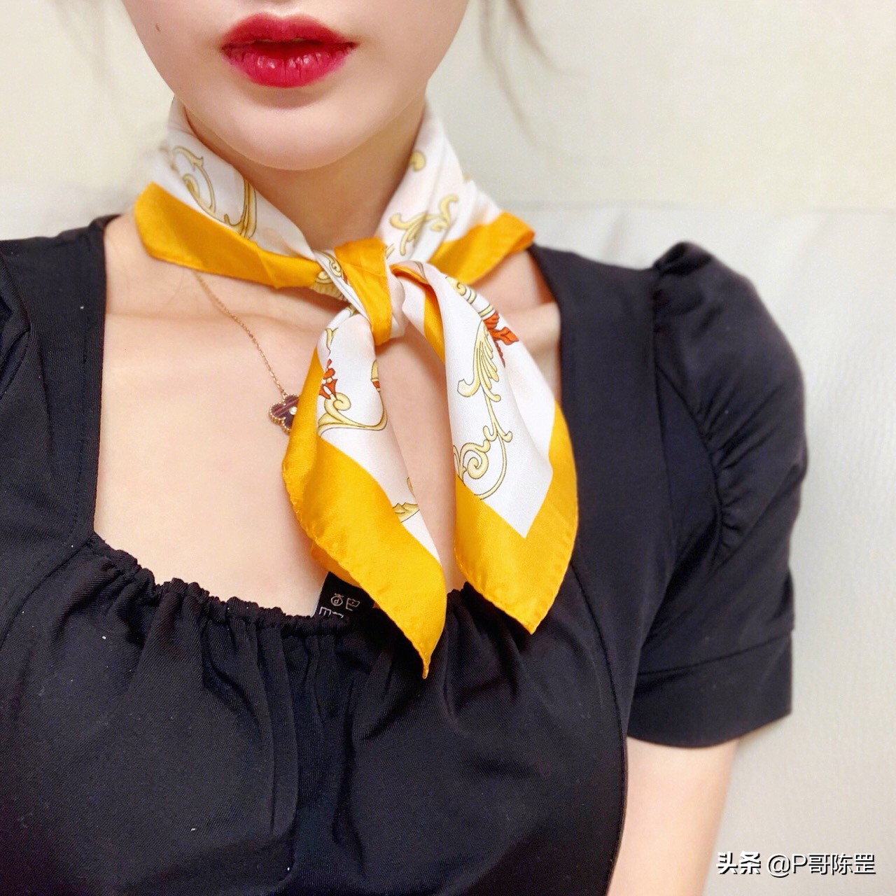「原创首发」「P哥设计」「自拍」真丝小方巾《黄金时代》4