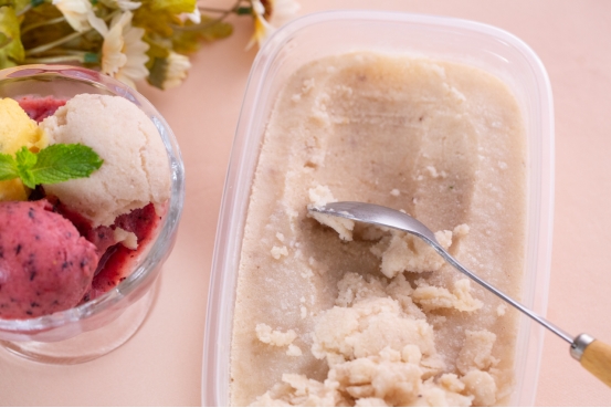 在家制作网红冰淇淋材料,自制水果冰淇淋无淡奶油无炼乳