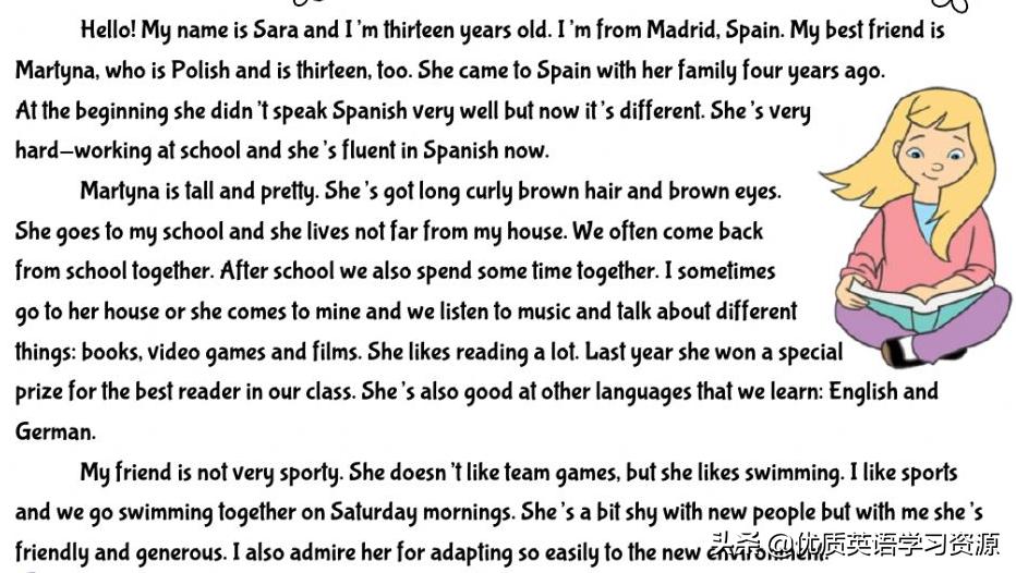 mybestfriend鑻辫鐭枃,鑻辫mybestfriend浣滄枃澶у