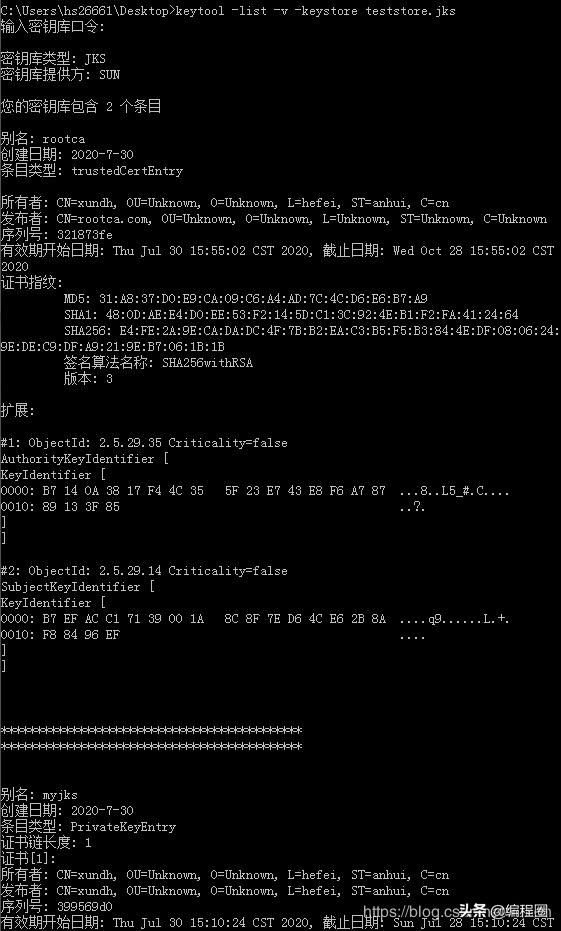 javakeytool命令有什么用,javakeytool