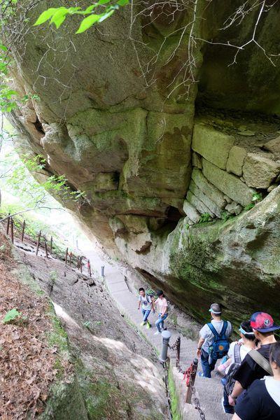 西岳华山五峰风景,华山一日游西安出发路线推荐