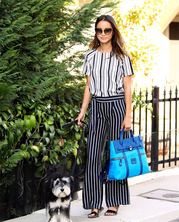 显瘦又百搭的条纹裤,宽条纹和细条纹裤哪个更显瘦