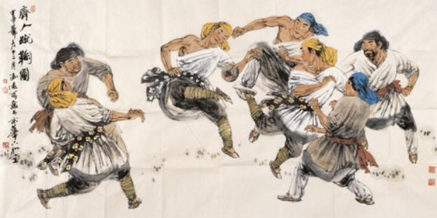 古代蹴鞠的视频,中国古代蹴鞠足球起源