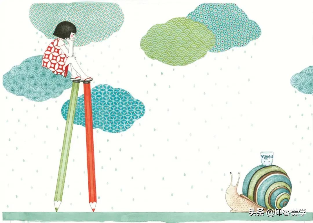 四季插画图片大全,100张唯美插画图