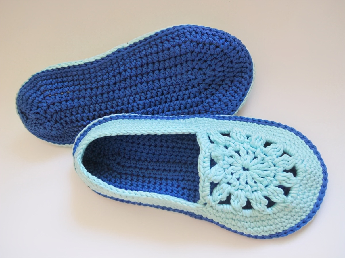 钩织毛线鞋编织图案大全,钩毛线鞋编织教程简单好看