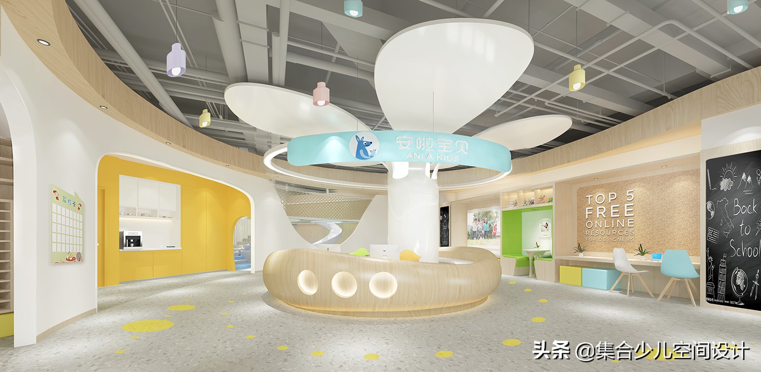 小型早教托育中心设计效果图,孩子的第二个家