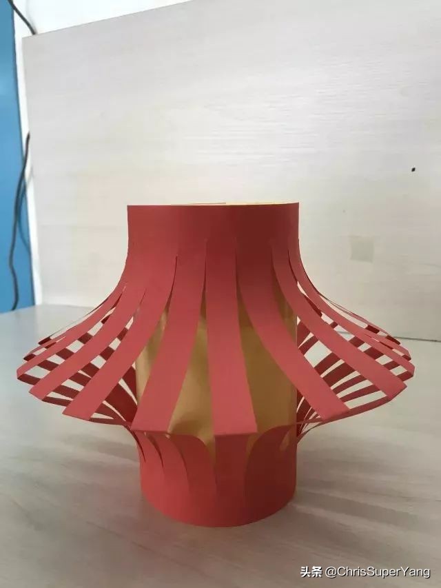 幼儿园小班元旦亲子手工立体灯笼,手工亲子灯笼