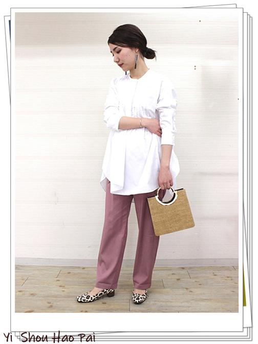 粉红色裤子搭配什么颜色上衣好看,粉红色裤子配什么上衣好看