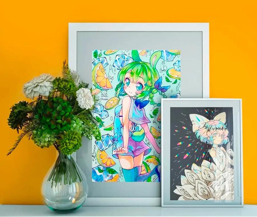 卡通动漫人物绘画素材9-12岁,绘画学习图文