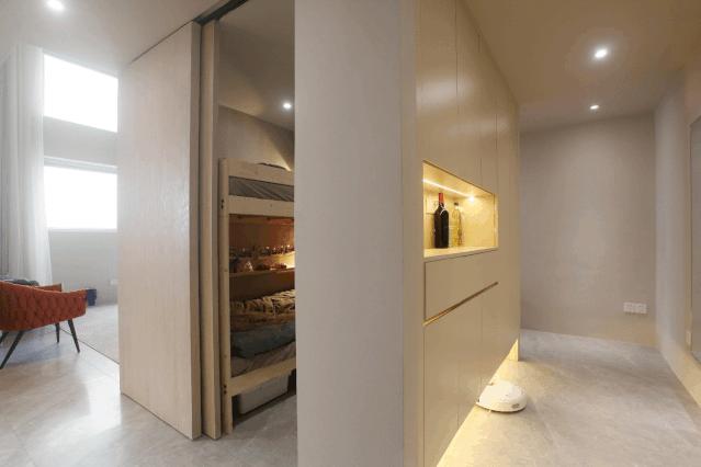 80㎡三口之家，餐厅里种树、可移动儿童房、大浴缸，日子又慢又美