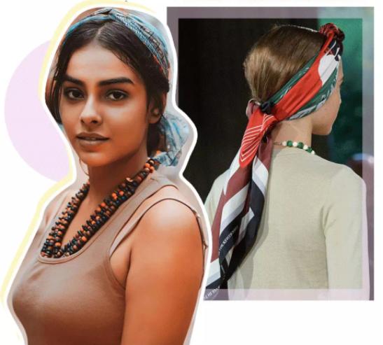 丝巾有哪些时髦又高级的搭配,简单丝巾穿出高级感