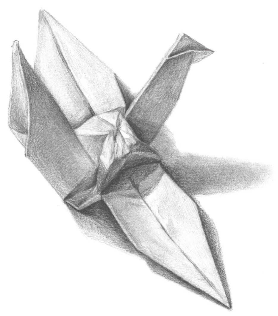 怎样画纸鹤简单又好看,纸鹤画法教程视频