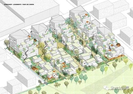 景观轴测图效果图,轴测图画法景观