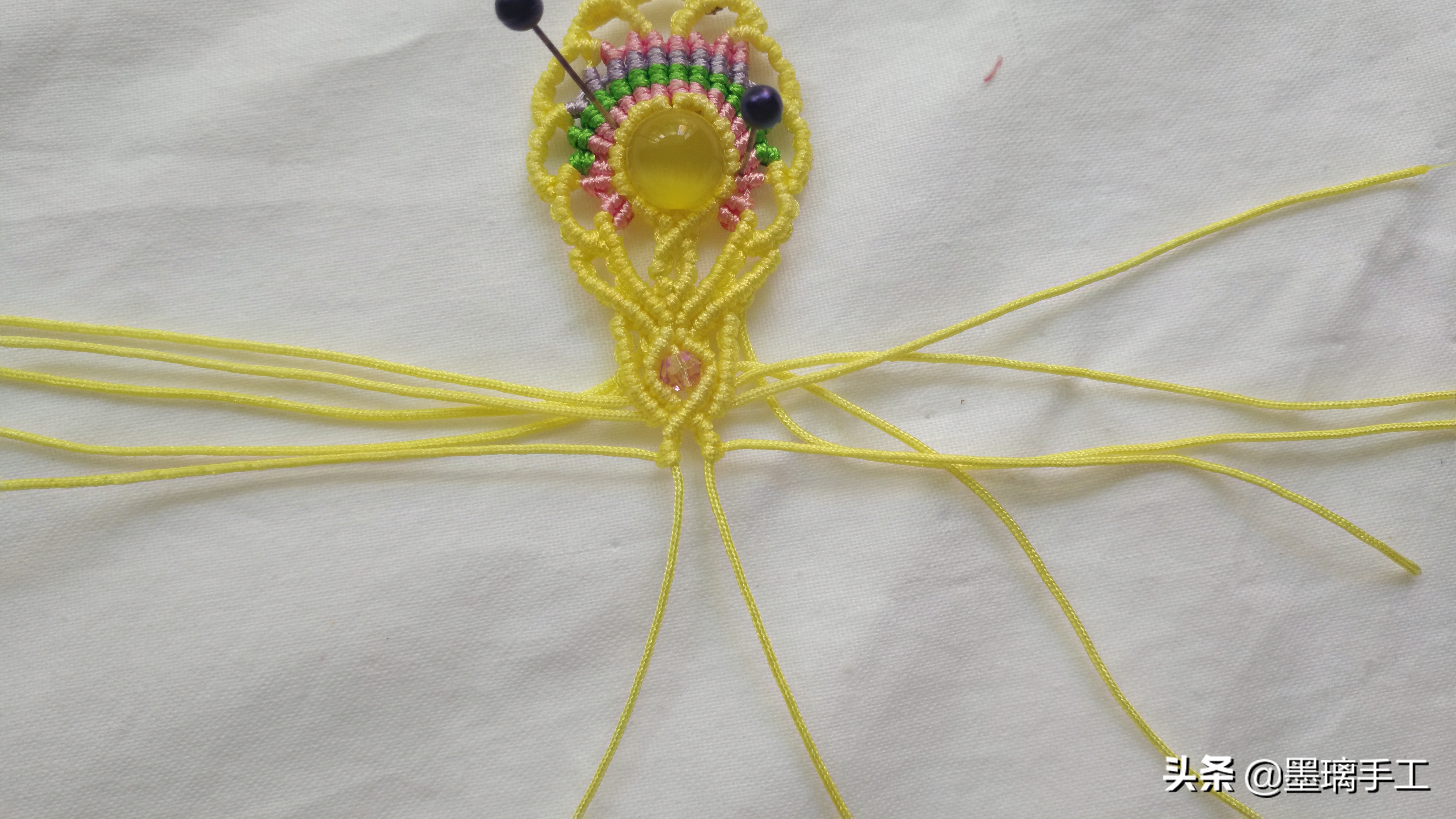 复古耳环编绳教程,简单北欧风手工编绳