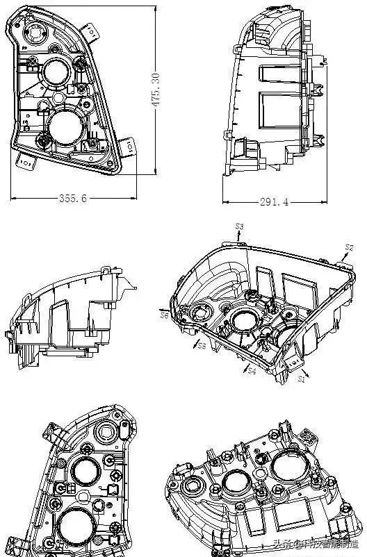 汽车透镜玻璃模具制作,汽车灯透镜注塑成型