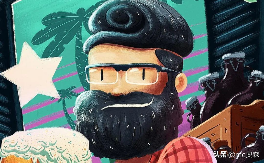 简单又能让人眼前一亮的插画配色,一组很有视觉震撼力的插画作品