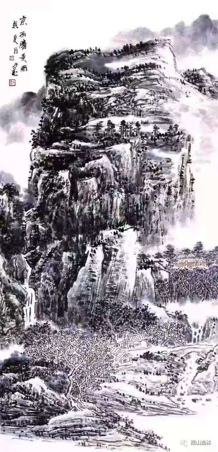 书法作品欣赏心中若有桃花源,历代名家绘画桃花源图