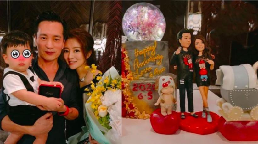 安以轩收70万元钻石项链庆结婚三周年，网友：大S又要哭倒在厕所