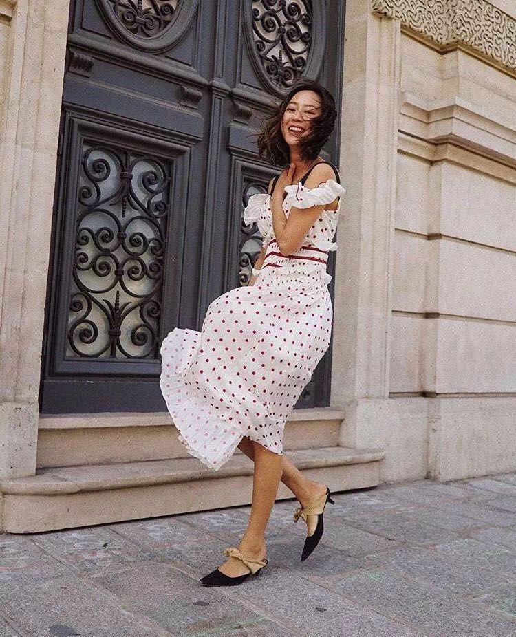 夏天出游穿碎花裙好看吗,春夏出游仙女碎花裙