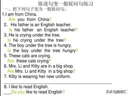 英语否定句要填be动词,英语be动词反问句讲解