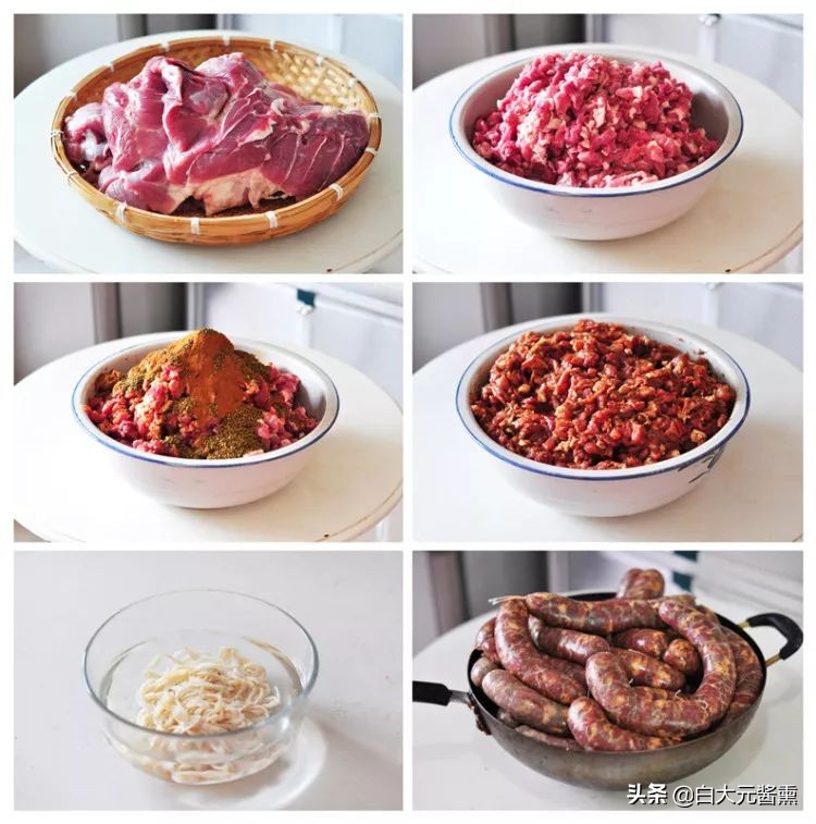 冬季香肠的做法最佳配方,年关将至熏腊肉灌香肠