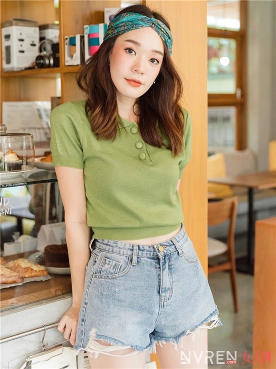 2022新款夏季潮流polo衫,洋气时髦polo衫女黄色