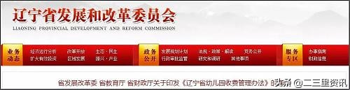 辽宁省幼儿园收费标准,辽宁省幼儿园收费管理条例