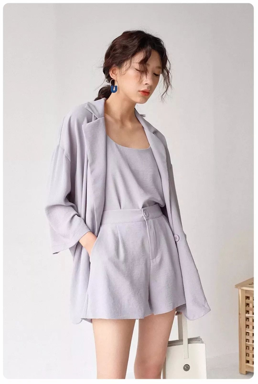 夏天穿蓝色短裤上衣穿什么好看,夏天哪几种短裤不要穿