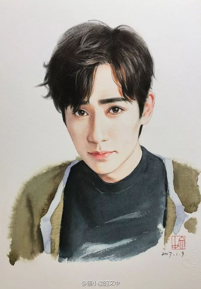 比起打印画，美院毕业的他，笔下这种彩铅水彩画才好看哭了~