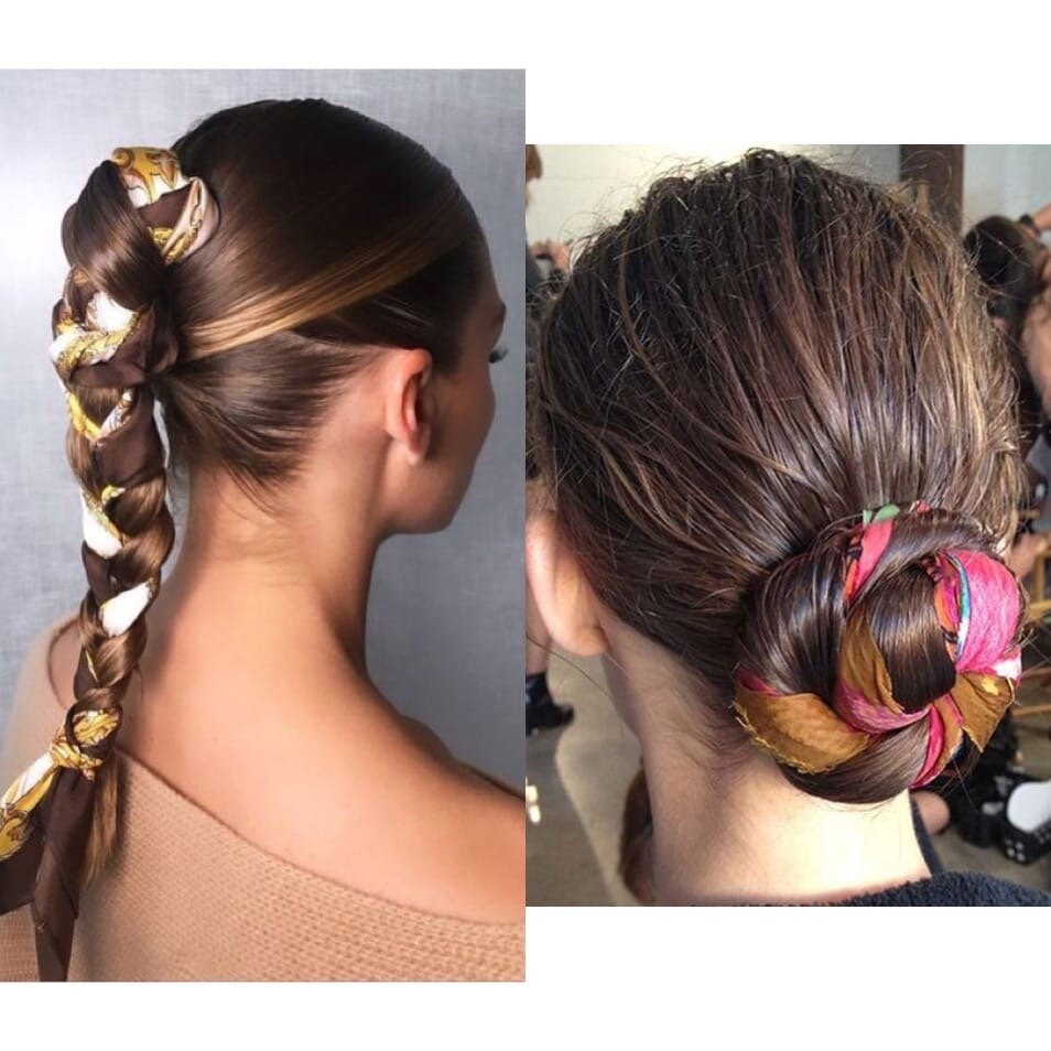 钩宽发带头巾100种图解,头巾的时尚戴法