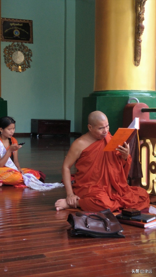 缅甸仰光大金塔全景图,仰光大金塔和勐焕大金塔全景