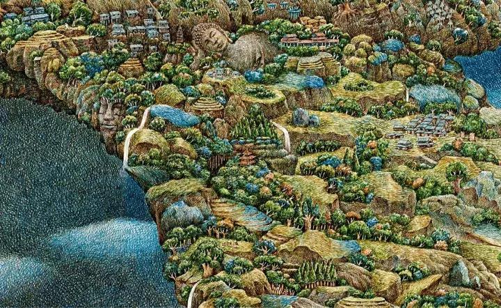 小央美水墨画作品欣赏,小央美人物画