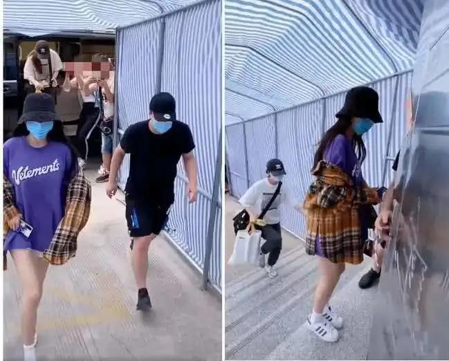 杨幂被拍素颜照,杨幂遭工作室曝光素颜照