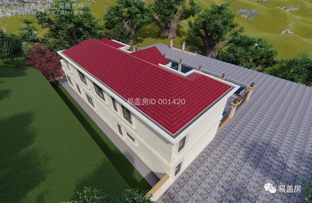 欧式面宽12米进深10米格局设计图,面宽13米进深10米3层挑空欧式别墅