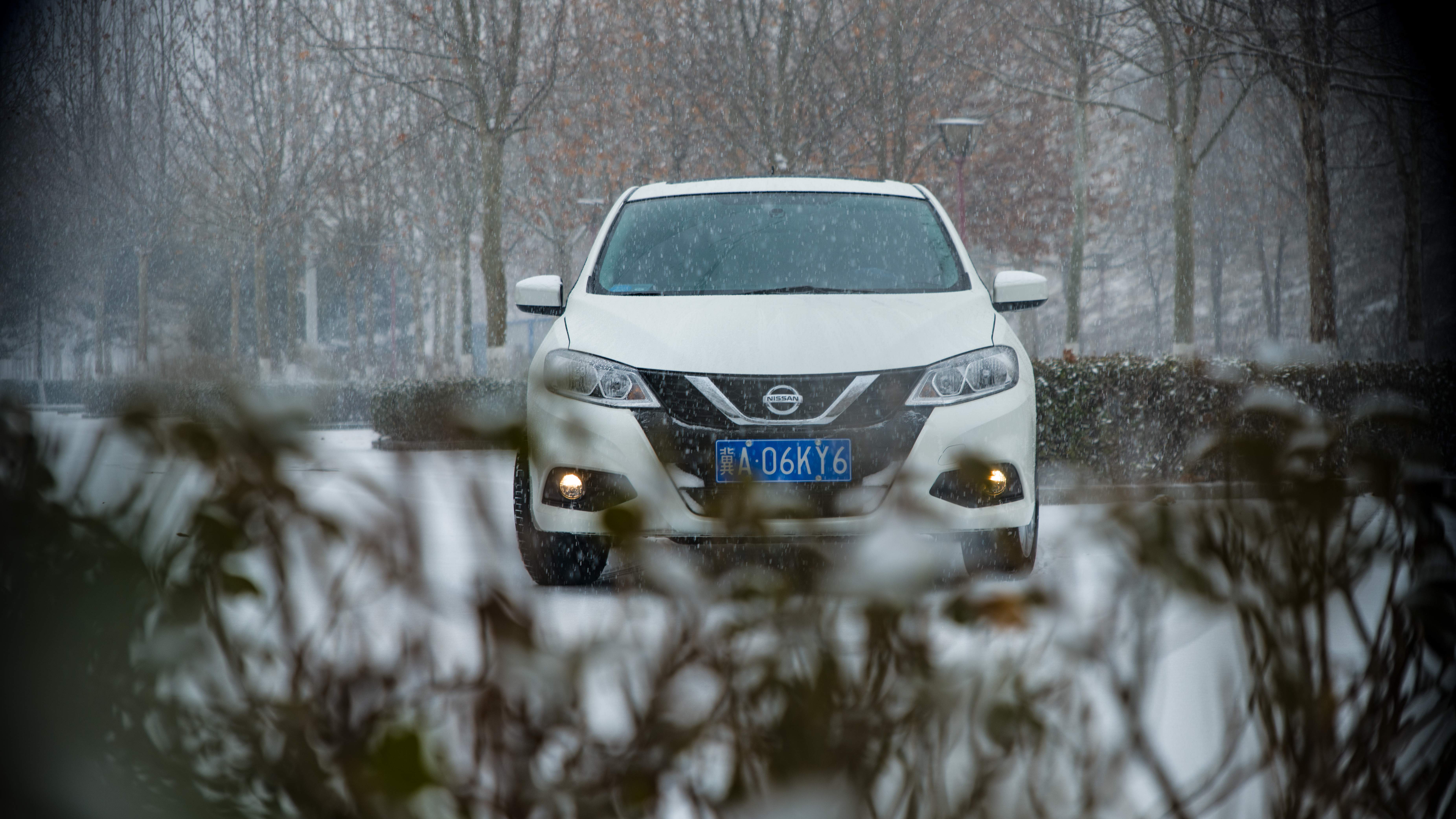 骐达拍的行车风景,骐达下雪天