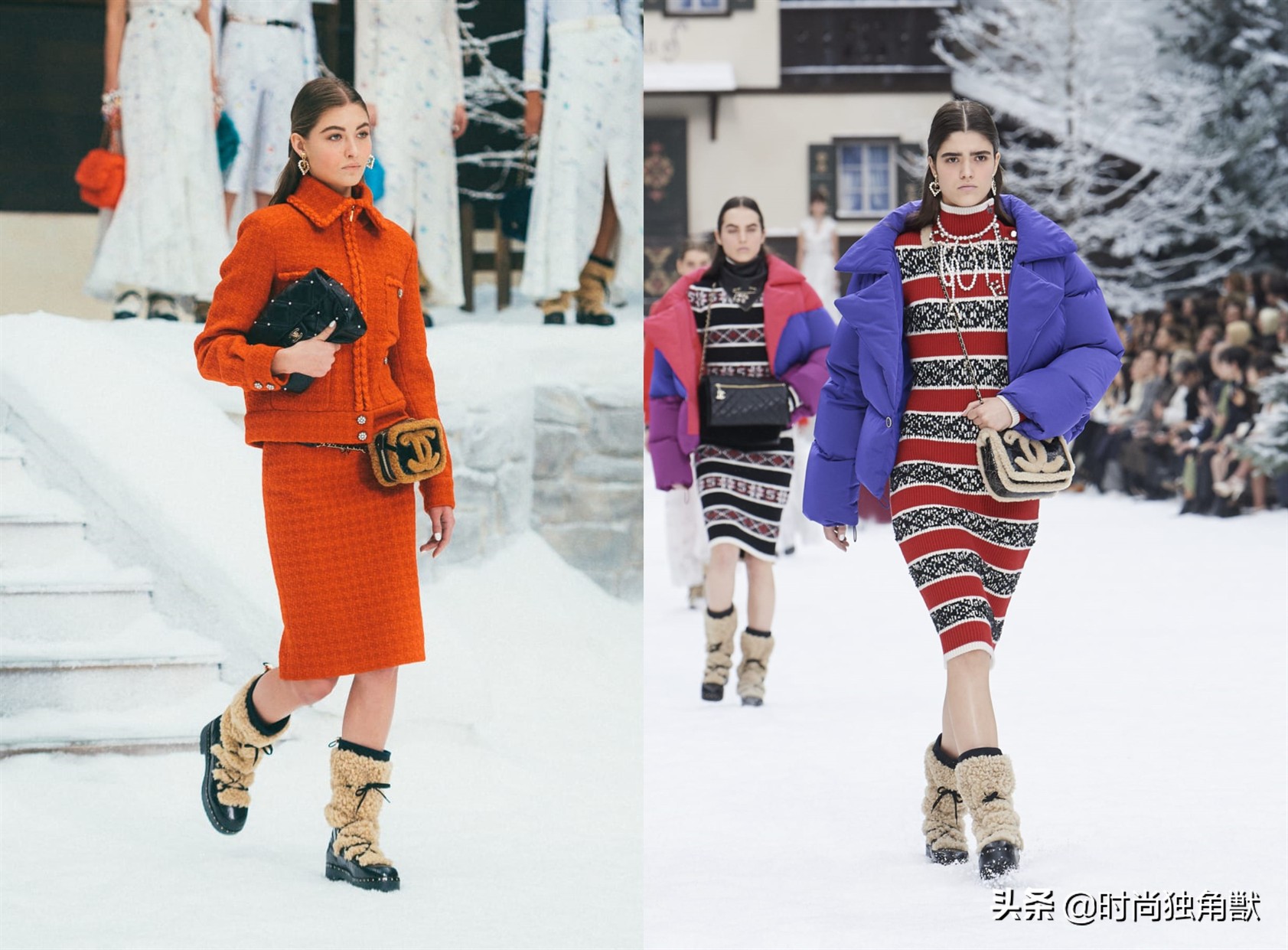 冬季温暖毛绒穿搭既少女又软萌,让秋冬内搭也穿出时髦感